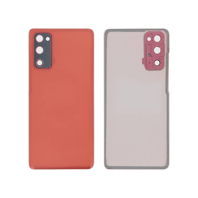 Vitre arrière (Compatible) Samsung Galaxy S20 FE/FE 5G - Rouge photo 1