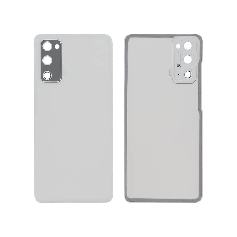 Vitre arrière (Compatible) Samsung Galaxy S20 FE/FE 5G - Blanche photo 1