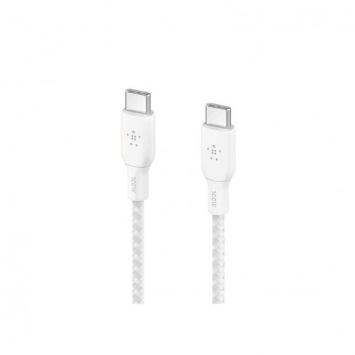 Câble blanc USB-C 100W tressé 2m - Belkin photo 2