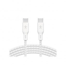 Câble blanc USB-C 100W tressé 2m - Belkin photo 3