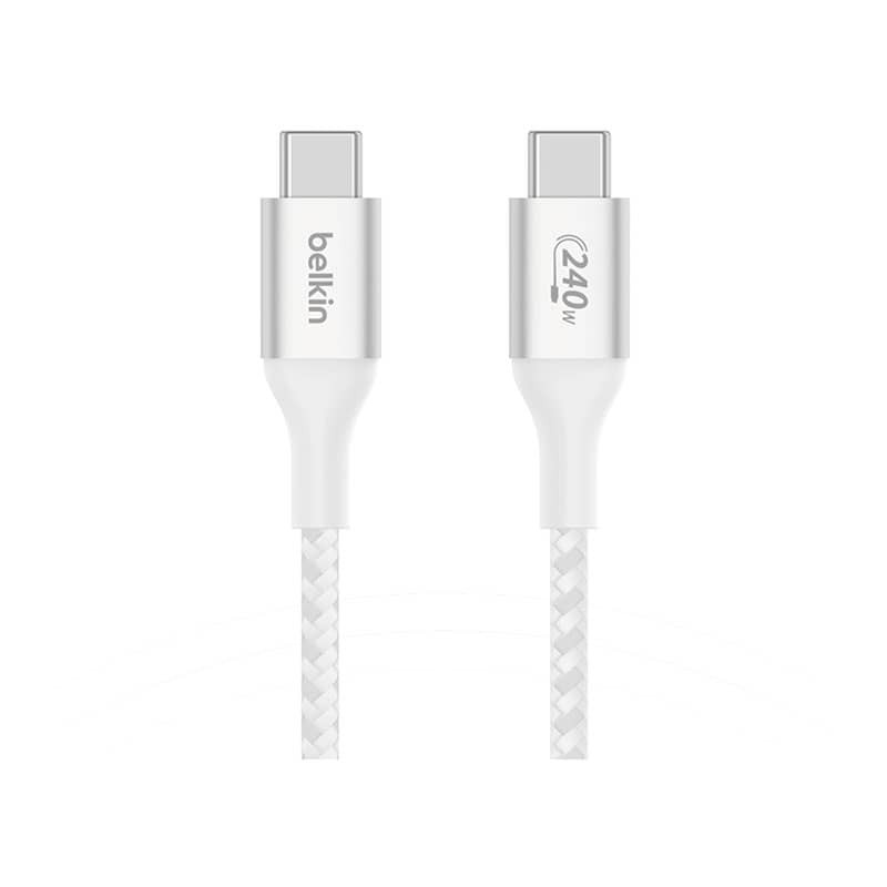 Câble blanc USB-C 240W 2m - Belkin photo 1