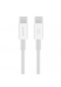 Câble de charge rapide Blanc USB-C 60W 2m photo 1