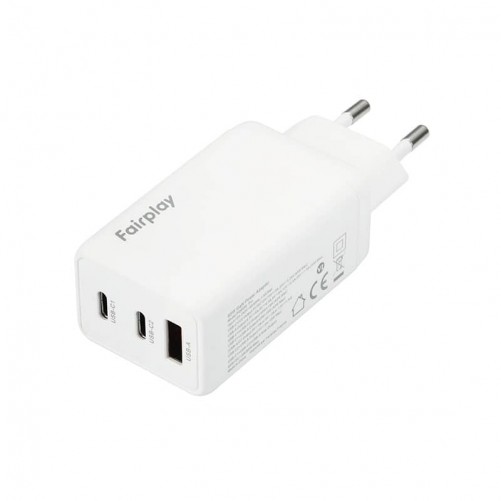 Chargeur rapide 65W - 3 Ports - USB-A et Double USB-C photo 2