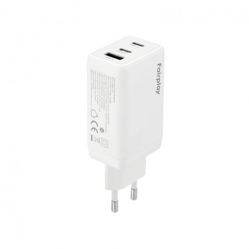 Chargeur rapide 65W - 3 Ports - USB-A et Double USB-C photo 3