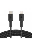 Câble tressé USB-C vers lightning 1m - Noir - BELKIN photo 1