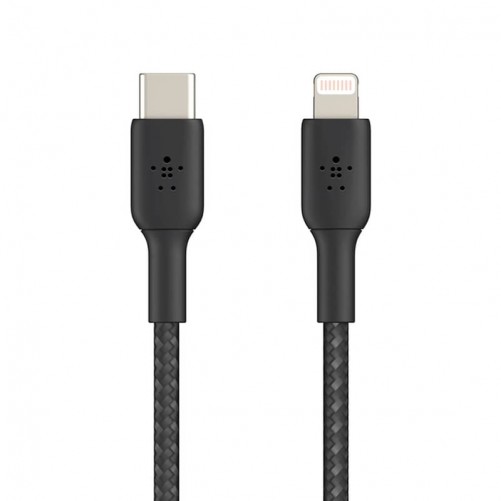 Câble tressé USB-C vers lightning 1m - Noir - BELKIN photo 2