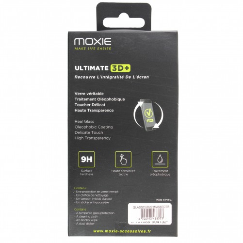Moxie Verre Trempé pour iPhone XR 6.1 [Ultimate 3D+] Protection d